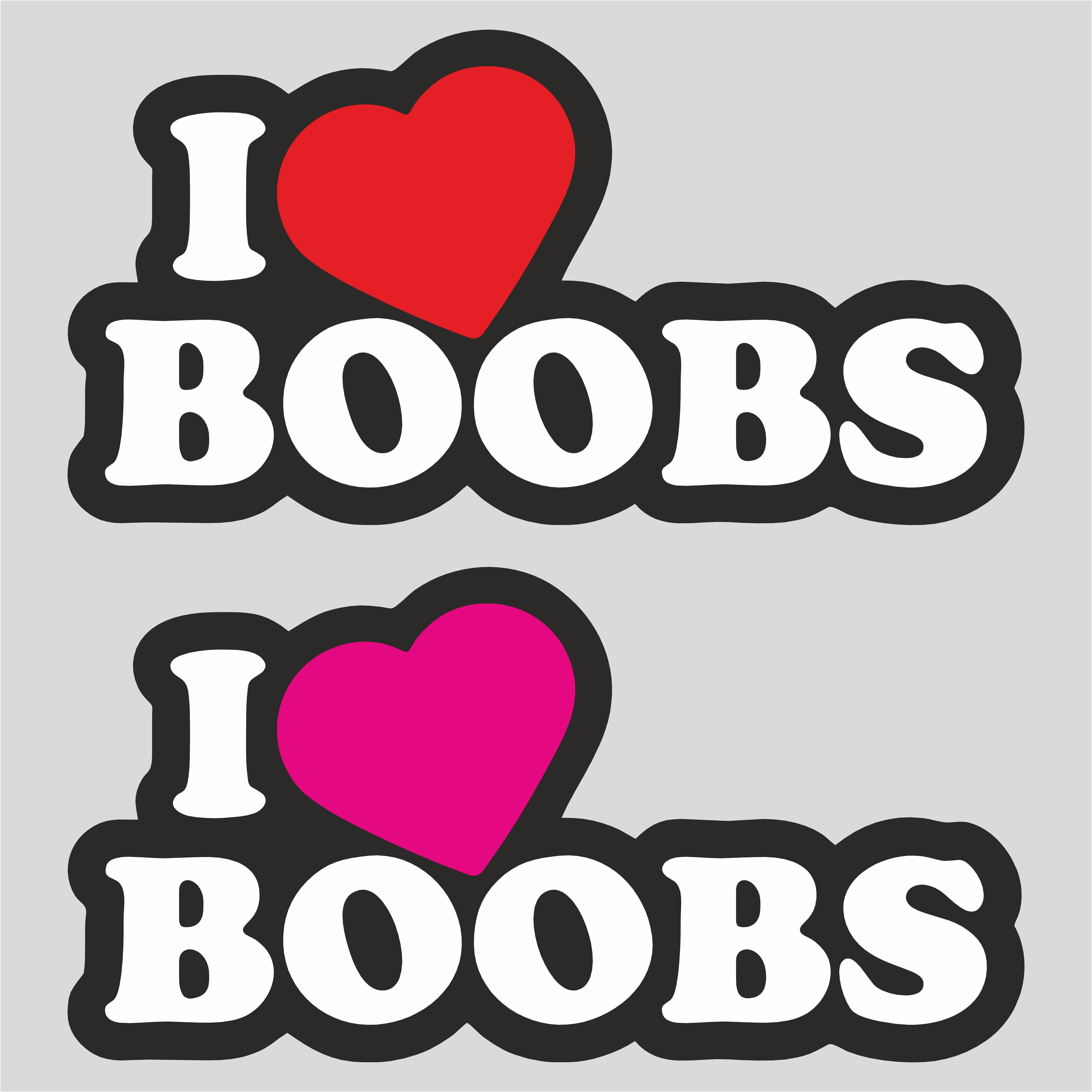 I Love Boobs Aufkleber Autoaufkleber Fun Tuning Shocker D027 Ebay